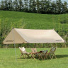 Тент NATUREHIKE GIRDER NH20TM006, 150D 400*292 см для кемпинга песочный с двумя стойками 6927595749647